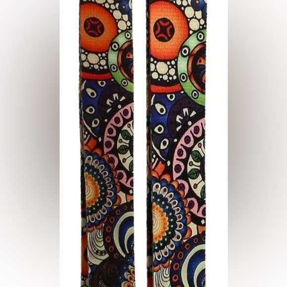 Crossbody Strap Accessory Multicolored Teal Blue Peach White Burgundy NEW - Picture 4 of 8